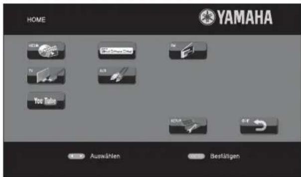 HOME YAMAHA HESB Cinna 3rd TV A18 Yes Tube EASTR 0-F Auswählen Bestätigen