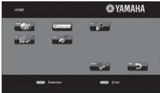 HOME YAMAHA ASIM Top 3 Series 2nd TV AS ACTM 0-F Selecter Enter