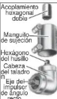 MILWAUKEE 1250-1 - Cómo instalar el impulsor de ángulo recto en el taladro - 2
