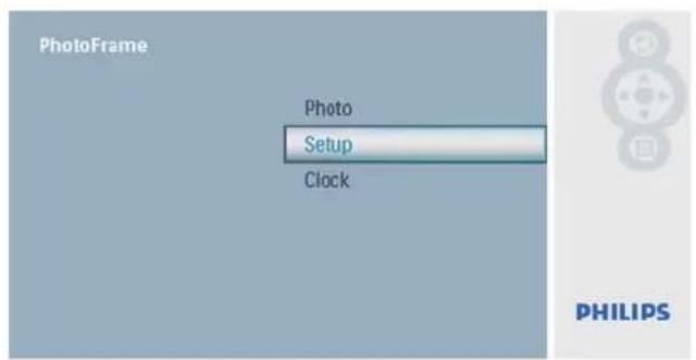 Cadre photo Photo Configuration Horloge PHILIPS