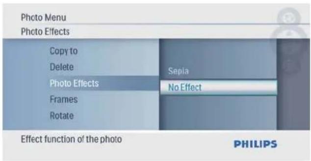 PHILIPS SPF1027 - Sélection d'un effet - 2