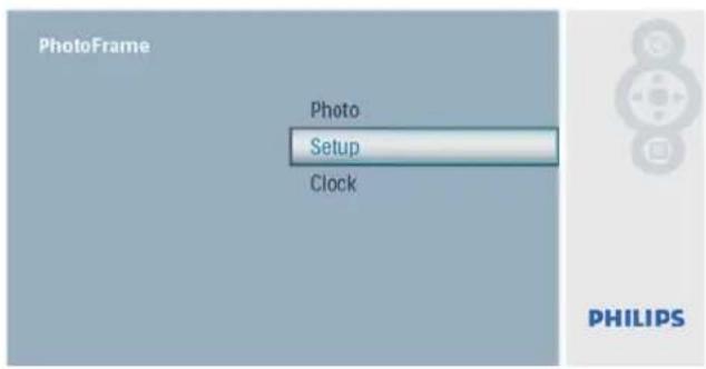 PhotoFrame Photo Configuration Horloge PHILIPS