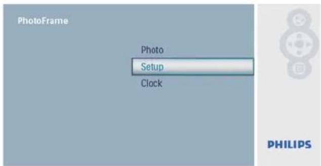 Cadre photo Photo Configuration Horloge PHILIPS