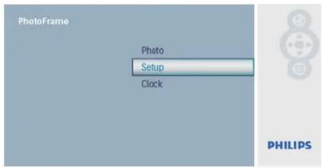 Cadre photo Photo Configuration Horloge PHILIPS