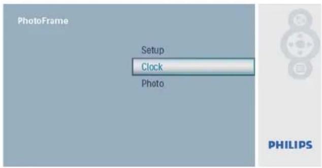 PhotoFrame Configuration Horloge Photo PHILIPS