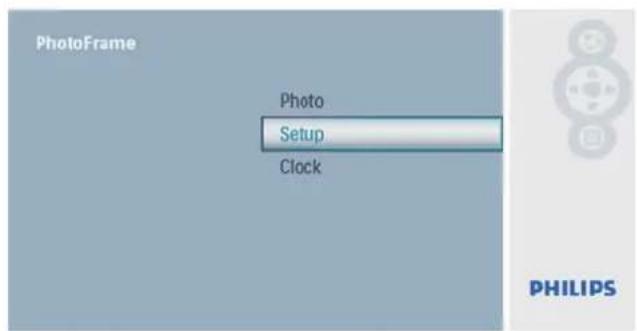 Cadre photo Photo Configuration Horloge PHILIPS