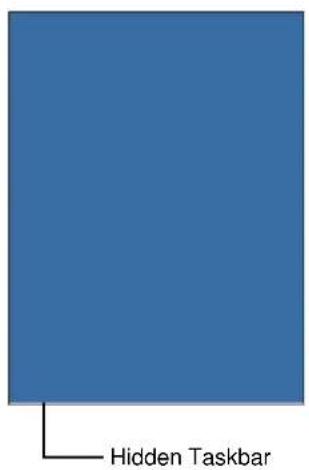 Hidden Taskbar.