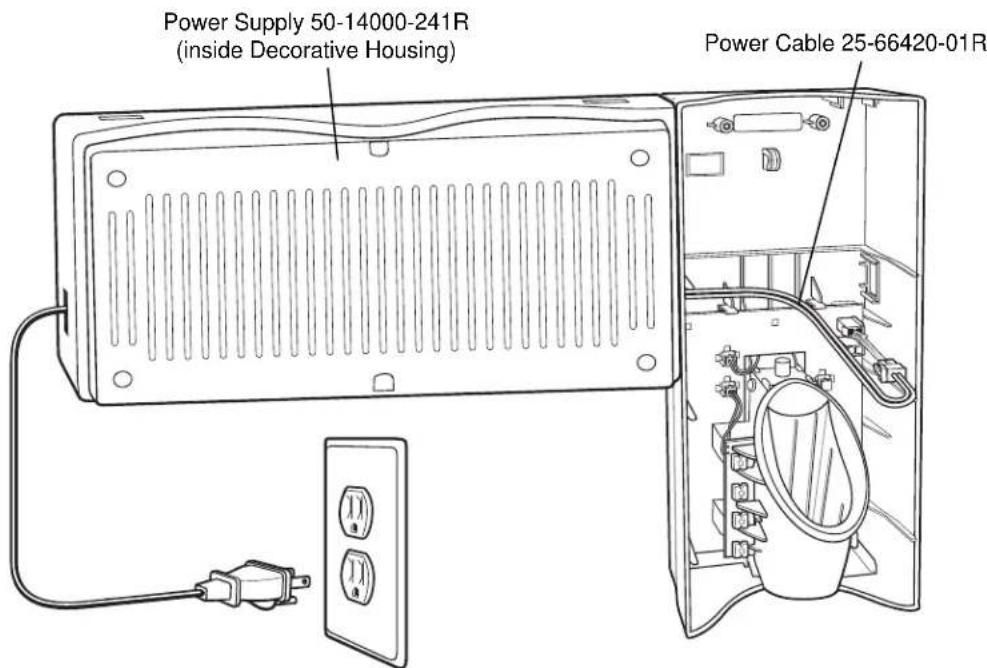 Power Supply 50-14000-241R (inside Decorative Housing), Power Cable 25-66420-01R