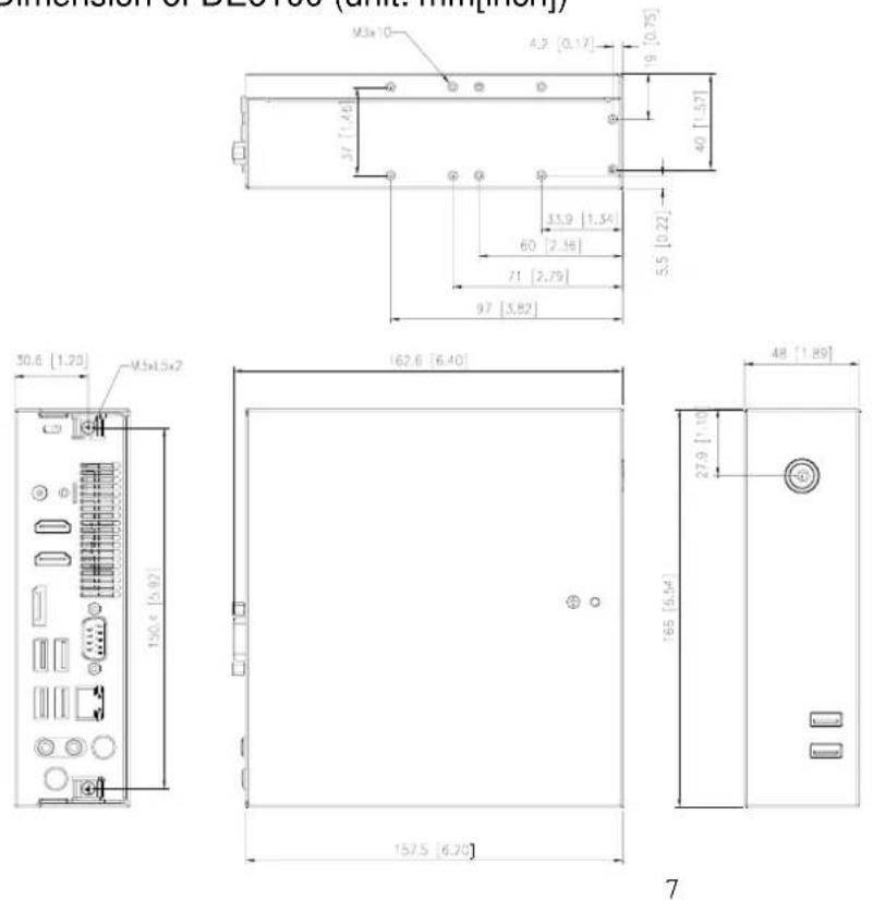 AOPEN DE2700 - Chassis and Holder Dimension - 1