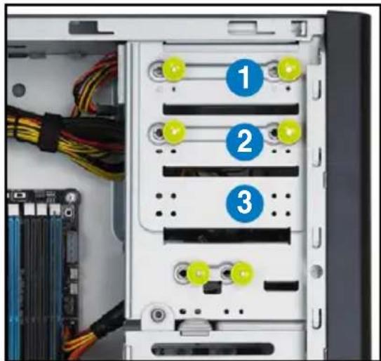 ASUS ESC500 G2 - 安装 5.25 英寸设备 - 3