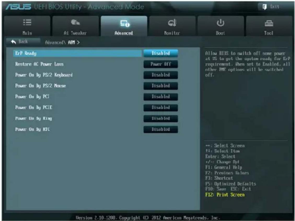 ASUS ESC500 G2 - 高级电源管理设置(APM Configuration) - 1