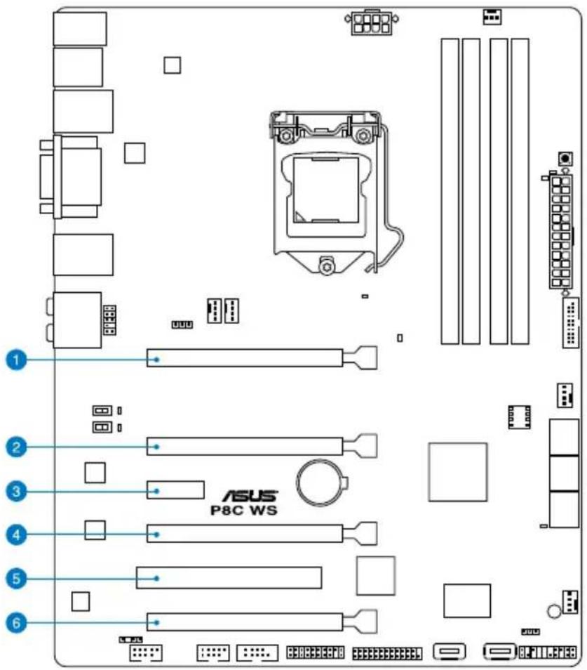 1 2 3 4 5 6 ASUS P8C WS