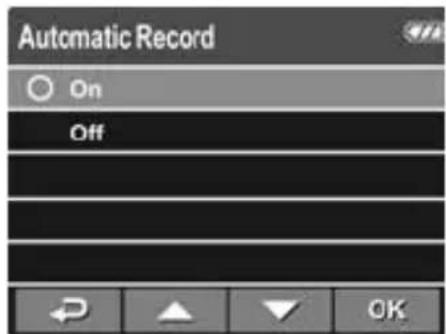 Automatic Record On Off