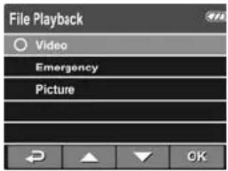 File Playback Video Emergency Picture OK