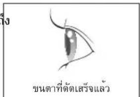 ขนาดที่ตัดเสร็จแล้ว