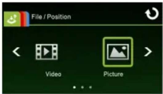 File / Position Video Picture