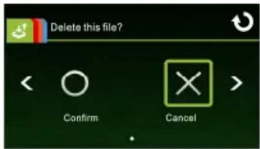 Delete this file? < Confirm Cancel >