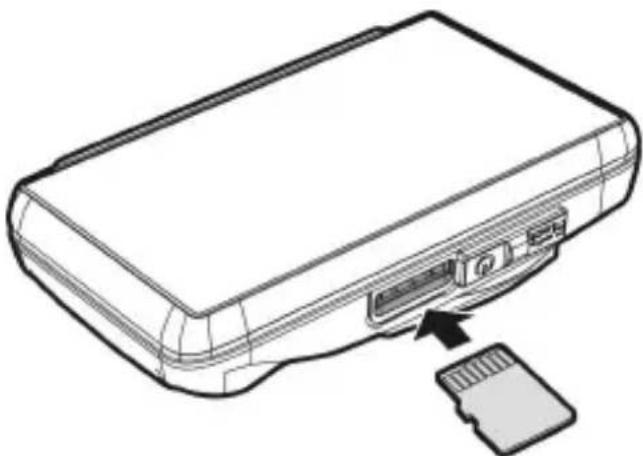 HP F800X - Insérer la carte mémoire - 1