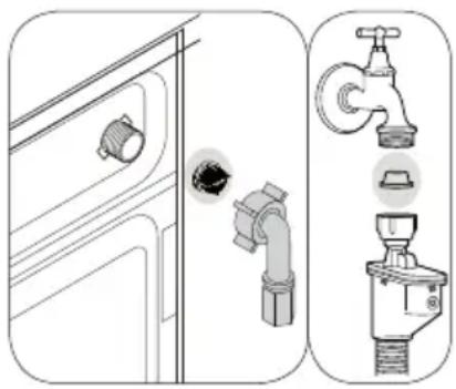 BEKO WTC 8733 XB0B - Reinig de watertoevoerfilters - 1