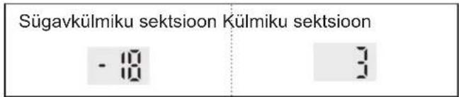 Sügavkülmiku sektsioon Külmiku sektsioon -10 3