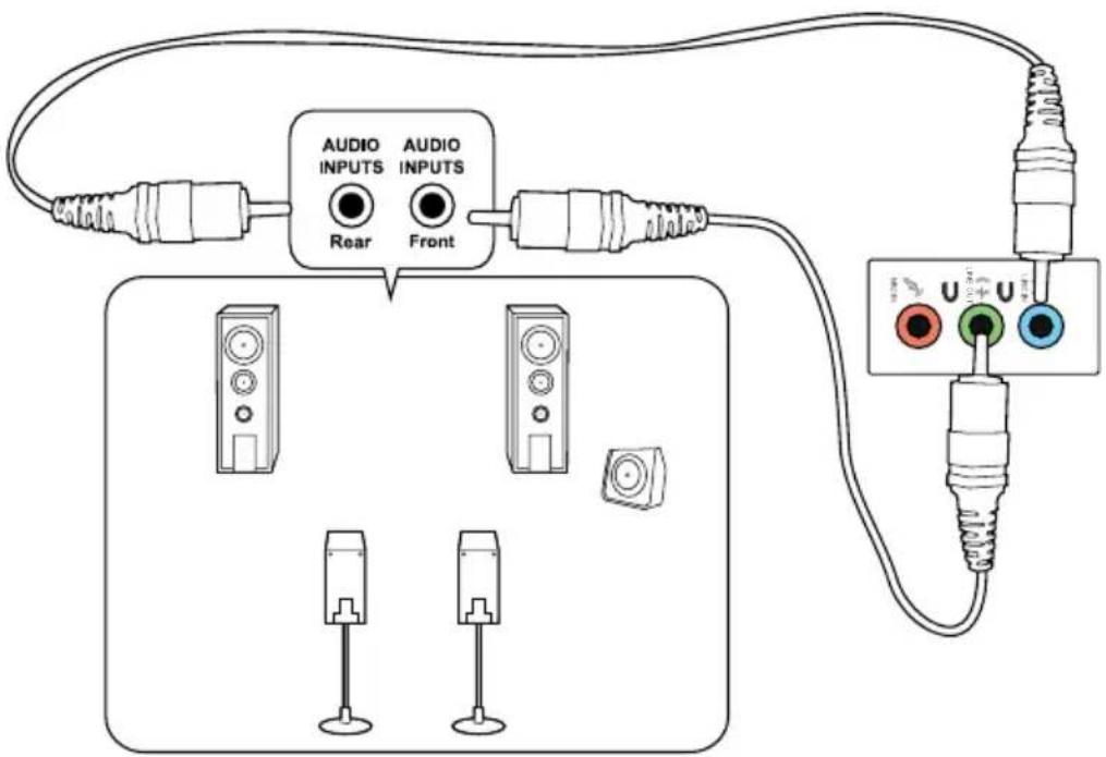 ASUS Essentio CM6340 - Connector un système de haut-parleurs 2.0 - 2