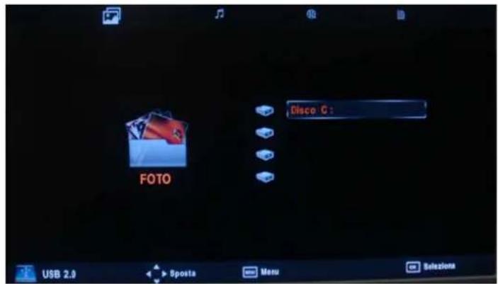 FOTO Disco C : USB 2.0 Sposta Menu Betezioni