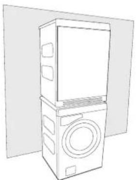 ASKO T884XLHP - Collocazione sopra la lavatrice - 1