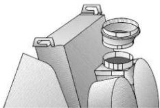 CONSTRUCTA CD22130 - Anschluss Abluftrohr ∅ 150 mm: - 1
