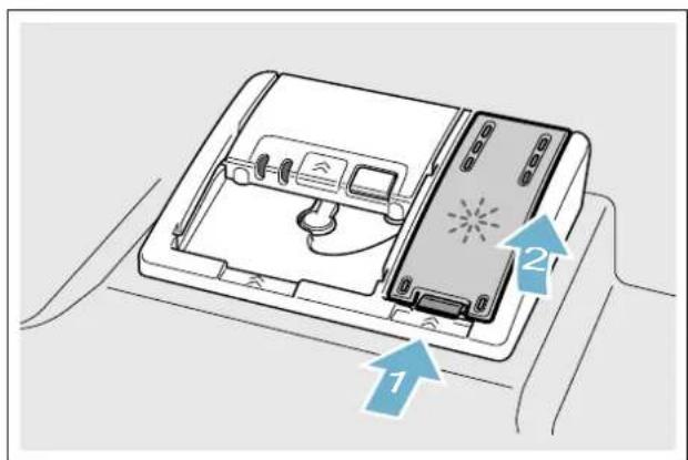 GAGGENAU DF480160F - Voici comment rajouter du liquide de rinçage : - 1