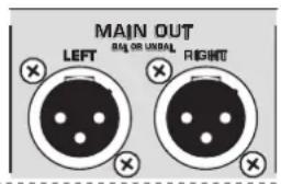 MAIN OUT SAI OR UNBAL LEFT RIGHT