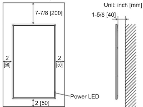 7-7/8 [200] 2 [50] 2 [50] 2 [50] Unit: inch [mm] 1-5/8 [40] Power LED