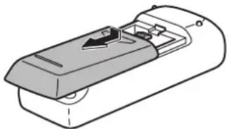SHARP PN-E803 - Préparation de la télécommande - 1