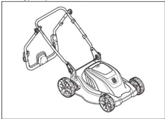 HUSQVARNA LC 141Li - Nastavitev kosilnice v transportni položaj - 1