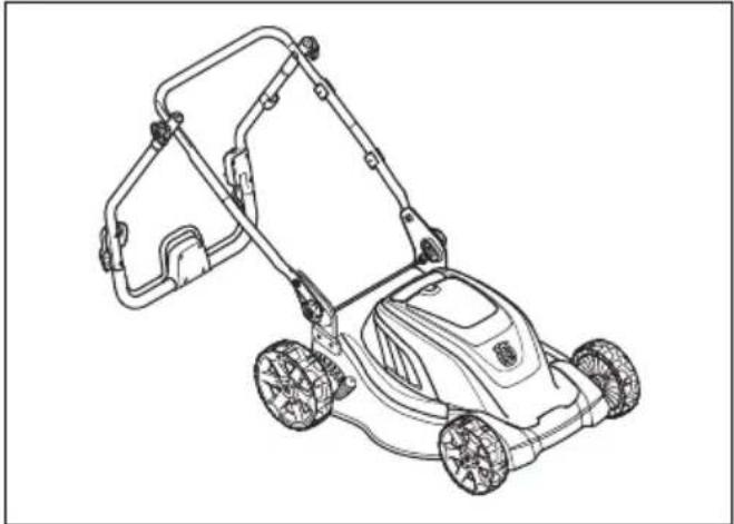 HUSQVARNA LC 141Li - So bringen Sie das Gerät in die Transportposition - 1