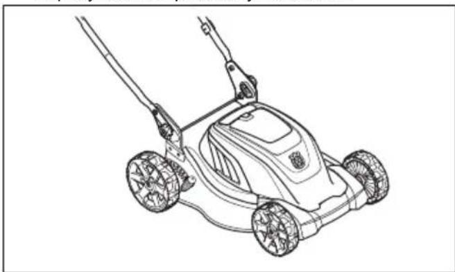 HUSQVARNA LC 141Li - Встановлення виробу в положення для експлуатації - 1