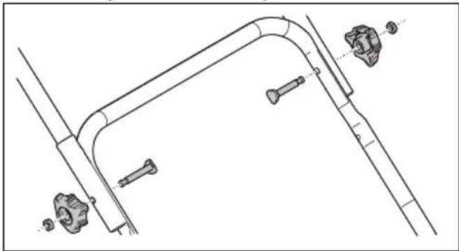 HUSQVARNA LC 141Li - To assemble the handle - 2
