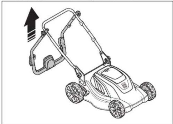 HUSQVARNA LC 141Li - To set the product in operation position - 3
