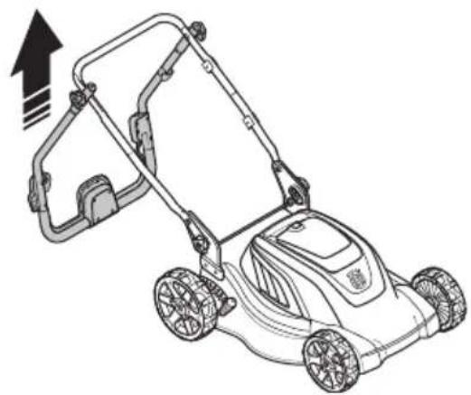 HUSQVARNA LC 141Li - So bringen Sie das Gerät in die Betriebsposition - 3