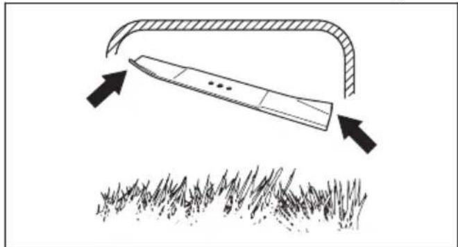 HUSQVARNA LC 141Li - To remove and replace the blade - 2
