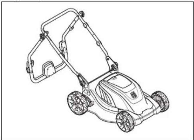 HUSQVARNA LC 141Li - Установка изделия в положение для транспортировки - 1