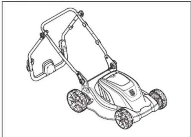 HUSQVARNA LC 141Li - Asezați produsul în poziția pentru transport - 1