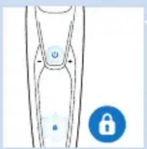 PHILIPS Series 9000 S9121 - Activating the travel lock - 1