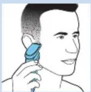 PHILIPS Series 9000 S9121 - Using the trimmer attachment - 3