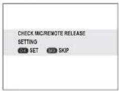 CHECK MICROREMOTE RELEASE SETTING SET SKIP