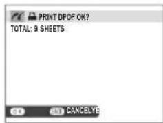 PRINT DFOF OK? TOTAL: 9 SHEETS C CANCELYE