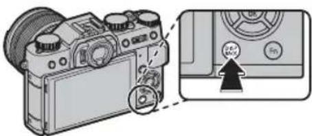 Diagram showing a camera with adjustment knob and control panel, alongside a magnified view of the right side of the device.