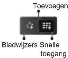 Toevoegen Bladwijzers Snelle toegang