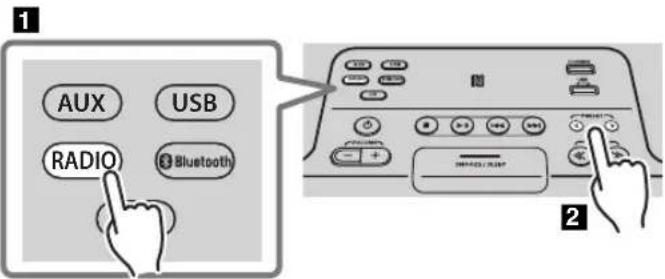 1 AUX USB RADIO Bluetooth 2