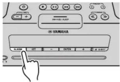 YAMAHA ALARM SET - ENTER + 3.0