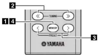 YAMAHA TSX-B235D - ◆ Deleting a stored preset - 1